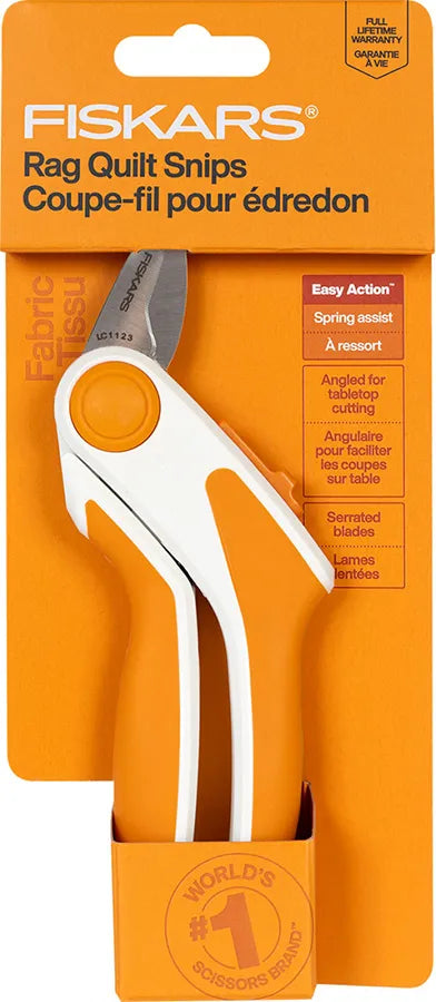 Fiskars Easy Action Rag Quilt Snip for Tabletop Cutting Gen 2 packaging