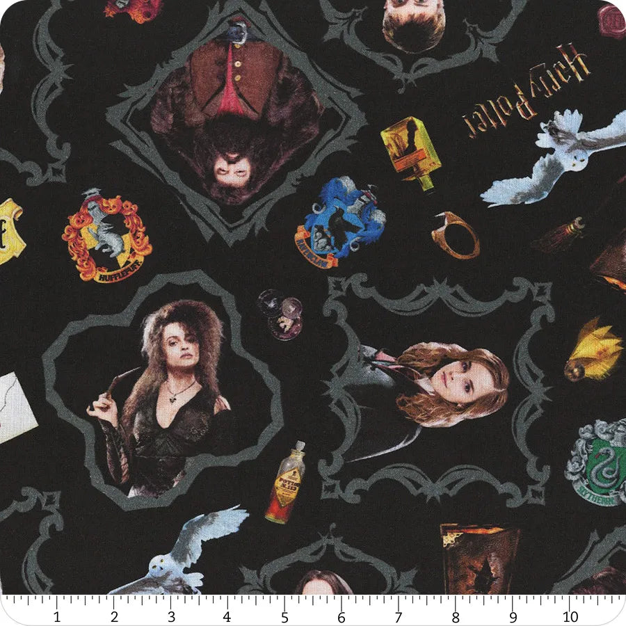 Harry Potter Black Magic 108" Wide 3 Yard Quilt Fabric Back Pack - image 1 - wide quilt backing fabric for longarm quilting