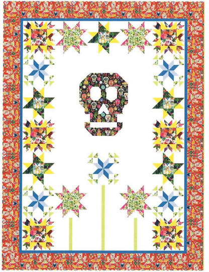 Vida y Muerte quilt pattern alternate view