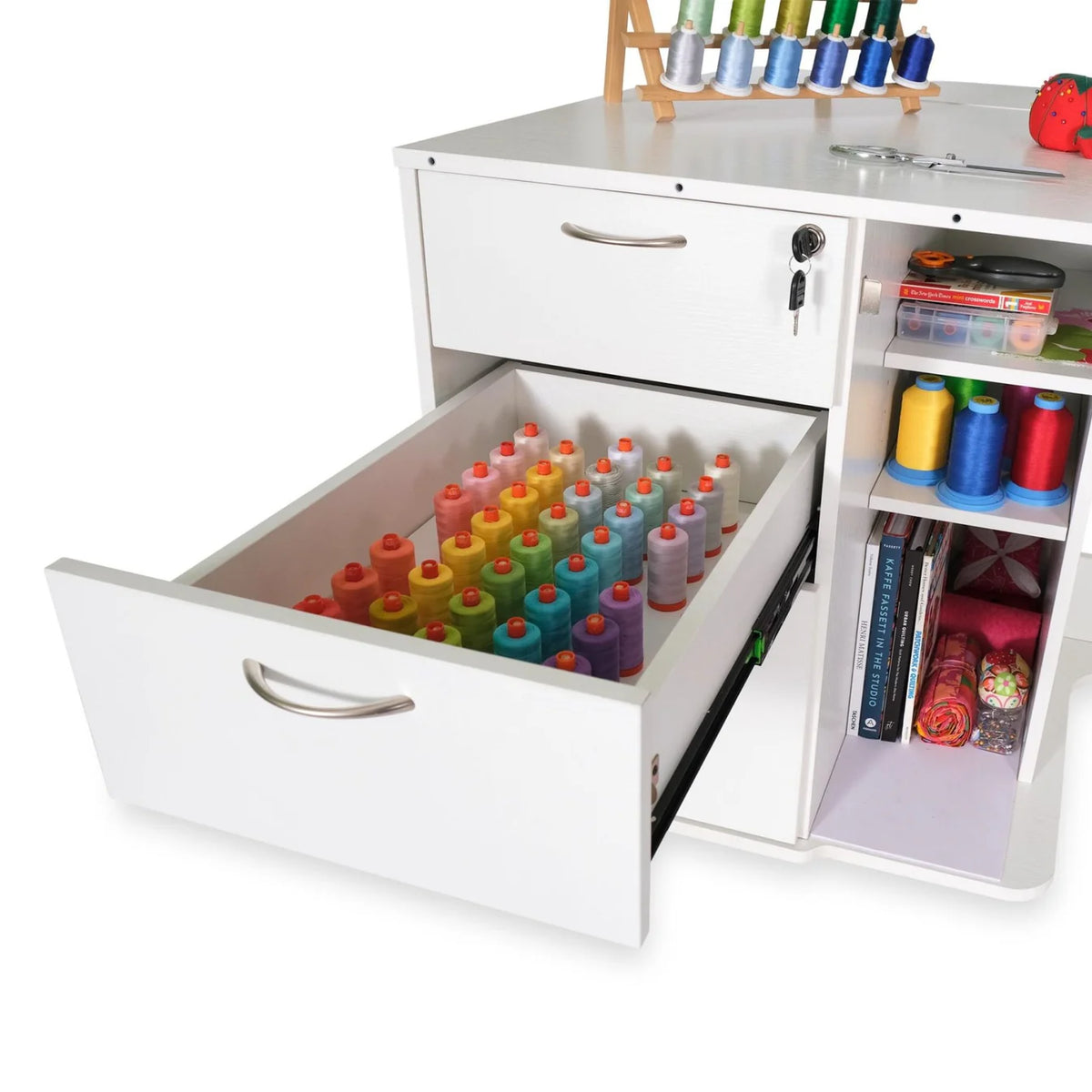 Kangaroo Sydney Lite Sewing Cabinet with Electric Lift - image 2 - quilting supply from Quilted Joy
