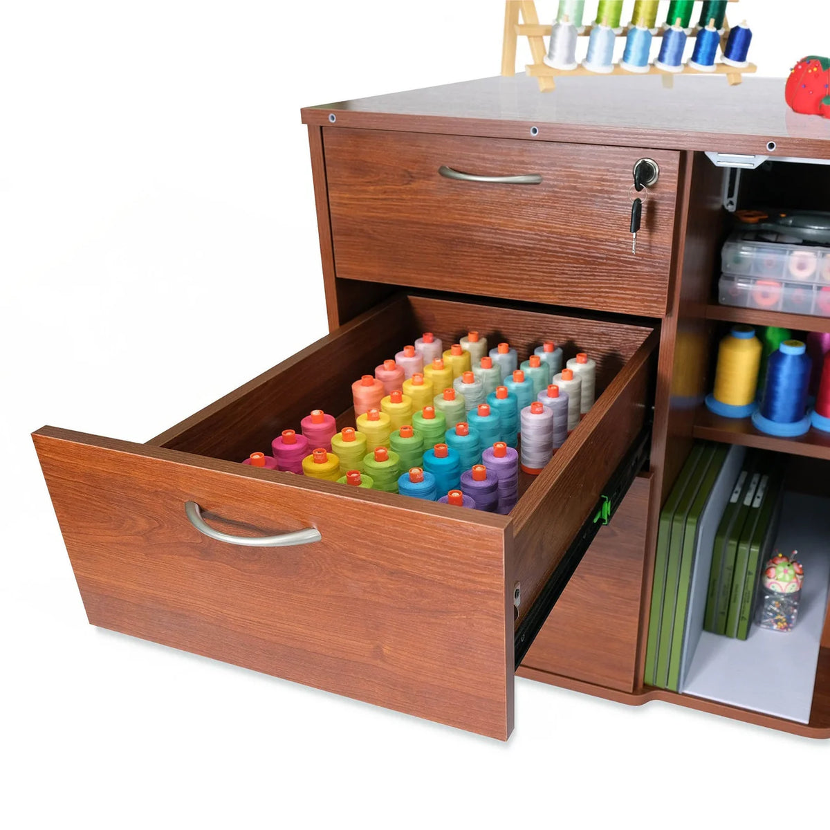 Kangaroo Sydney Lite Sewing Cabinet with Electric Lift - image 5 - quilting supply from Quilted Joy