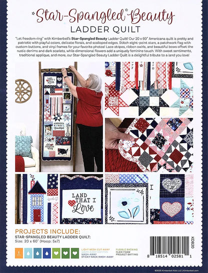 Kimberbell Star Spangled Beauty Embroidery Book with Redemption Code