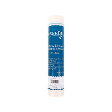 Kimberbell Wash-Away Sticky-Back Embroidery Stabilizer 12in x 5yds