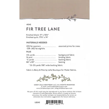 Fir Tree Lane Quilt Pattern