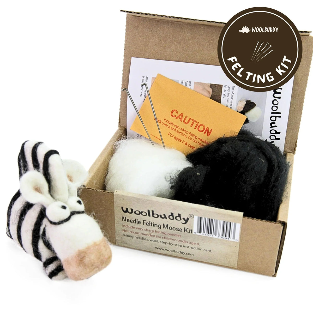 Zebra DIY Needle Felting Kit