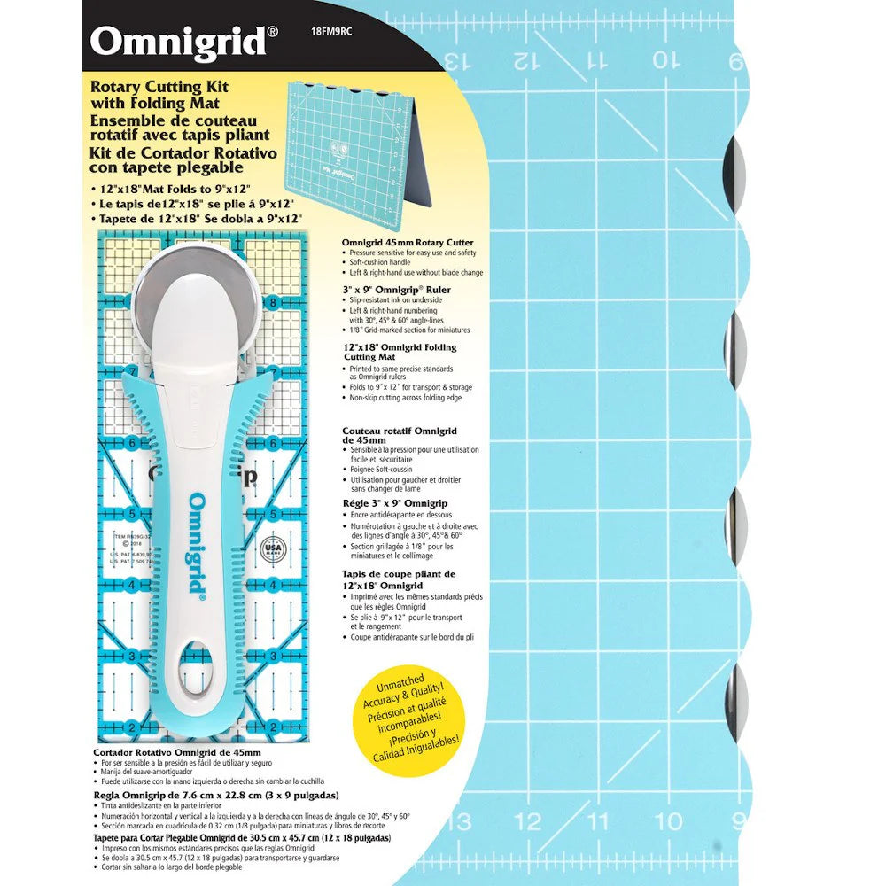 Omnigrid 12 x 18 Compact Rotary Cutting Kit - image 1 - quilting supply from Quilted Joy
