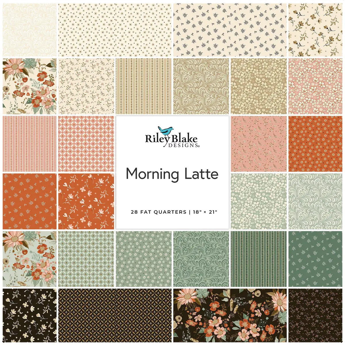Morning Latte Fat Quarter Bundle