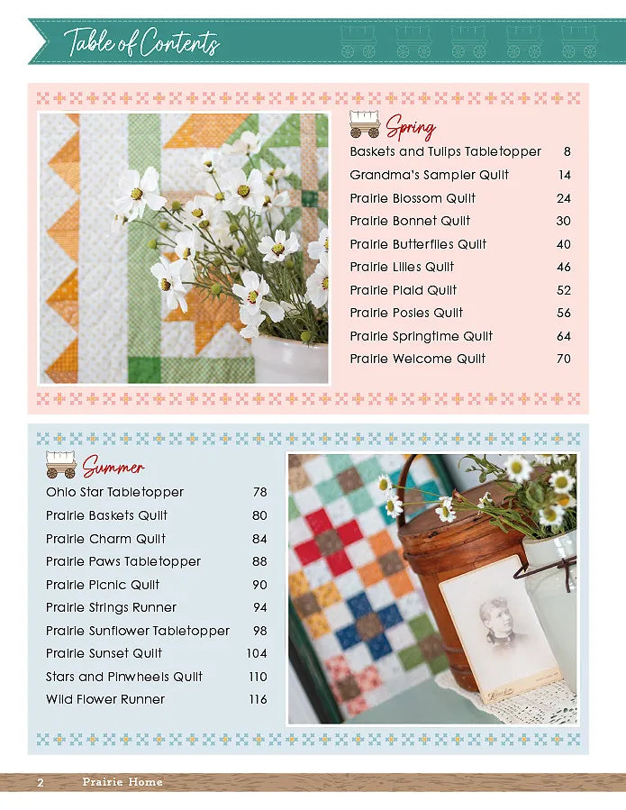 Prairie Home Quilt Book - image 3 - quilting book with patterns and instructions
