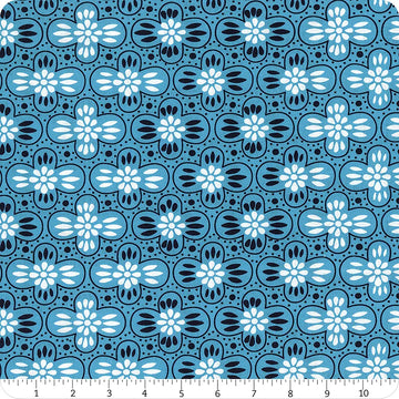 Pretty Things Deep Cottage Stripe 108" Wide Quilt Backing Fabric