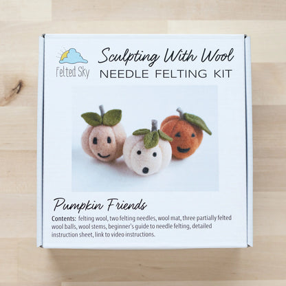 Pumpkin Friends Needle Felting Kit