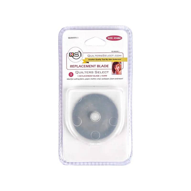 Quilters Select 45mm Rotary Blade Replacements 1pk - quilting supply from Quilted Joy