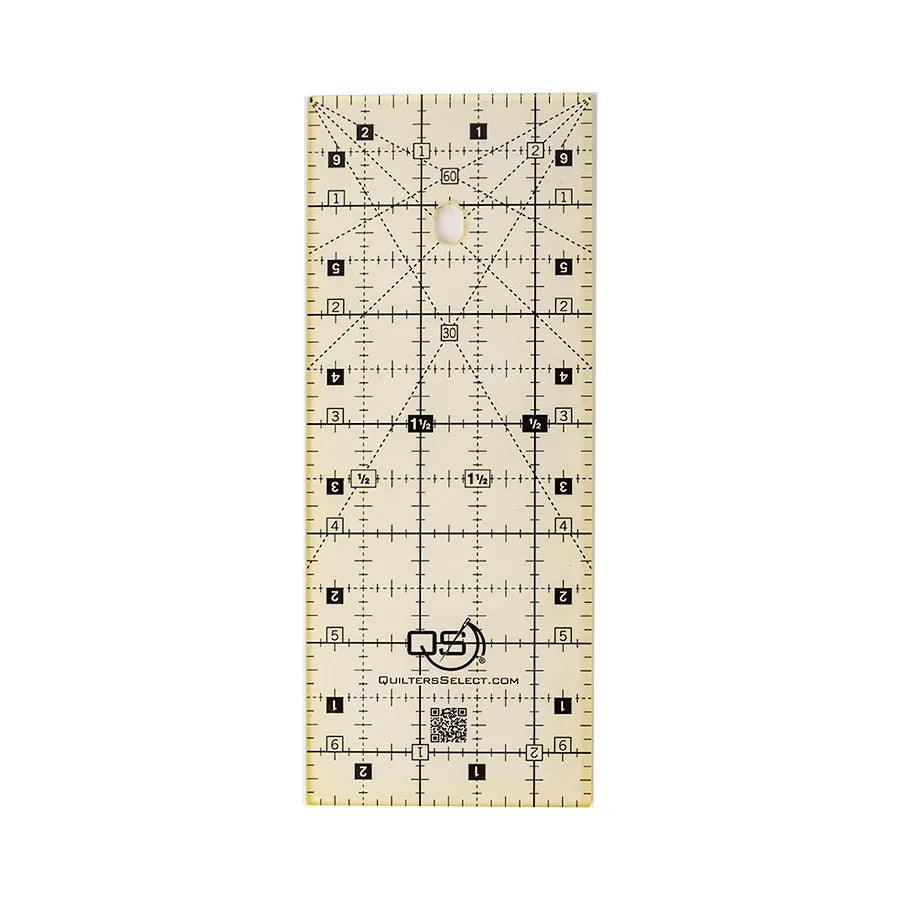 Quilters Select Quilting Ruler 2-1/2in x 6-1/2in - image 1 - quilting ruler for precision cutting