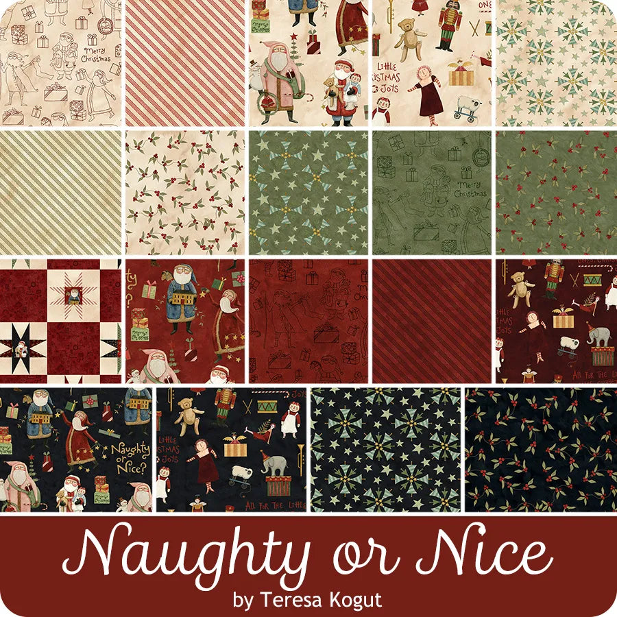 Naughty or Nice 10" Stacker - image 1 - quilting supply from Quilted Joy