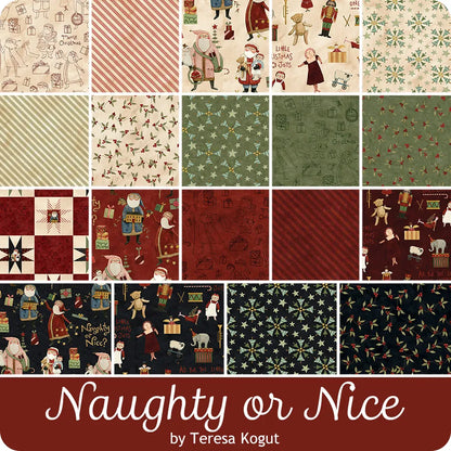 Naughty or Nice 10" Stacker - image 1 - quilting supply from Quilted Joy