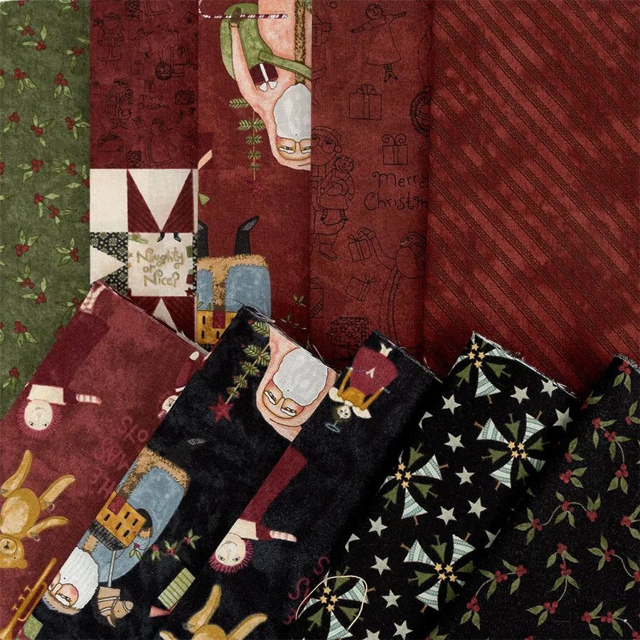 Naughty or Nice 10" Stacker - image 4 - quilting supply from Quilted Joy