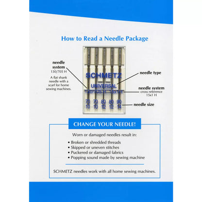 Sew Schmetz Tri-fold Needle Brochure