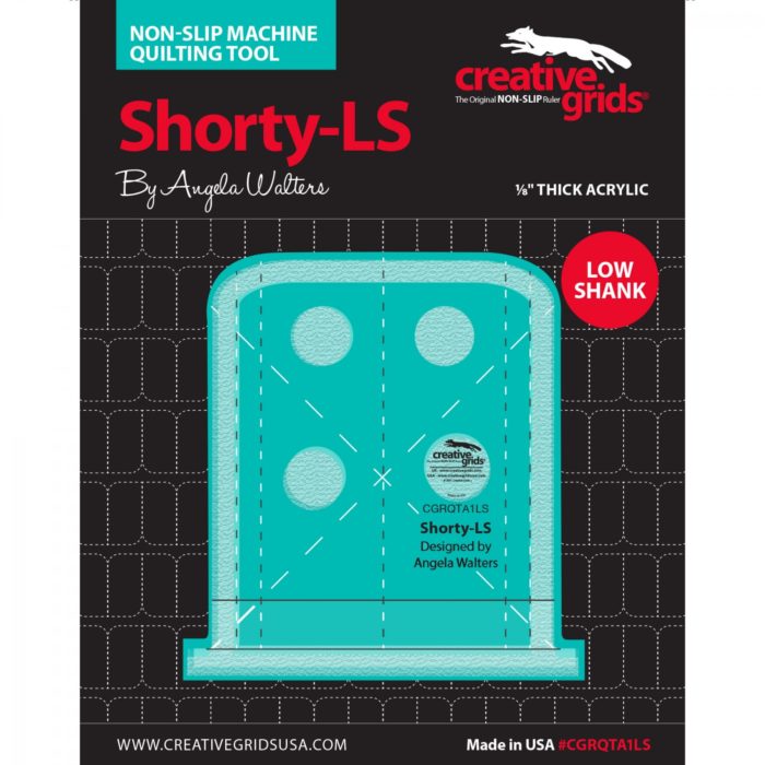 Shorty Low Shank Machine Quilting Ruler by Angela Walters Creative Grids