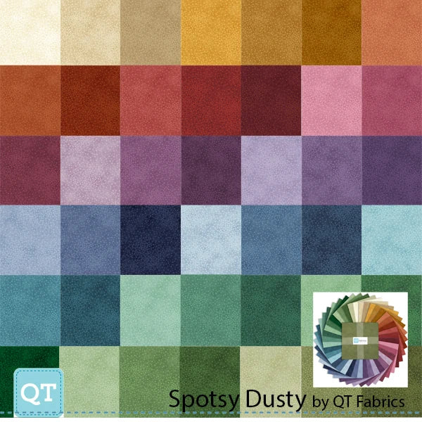 Spotsy Dusty 10-inch squares precut quilting fabric