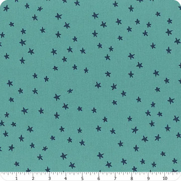 Starry Turquoise 108" Wide Quilt Backing Fabric