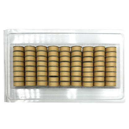 SuperBobs Polyester Bobbin 72 pack L-Style Tan