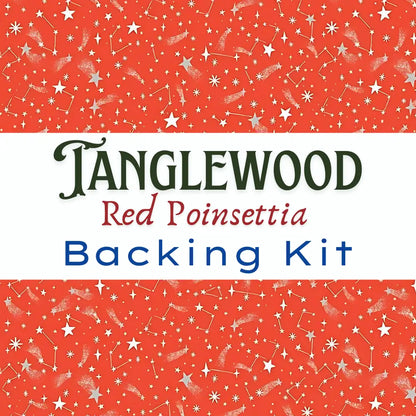 Tanglewood Red Poinsettia Backing Kit Product Photo