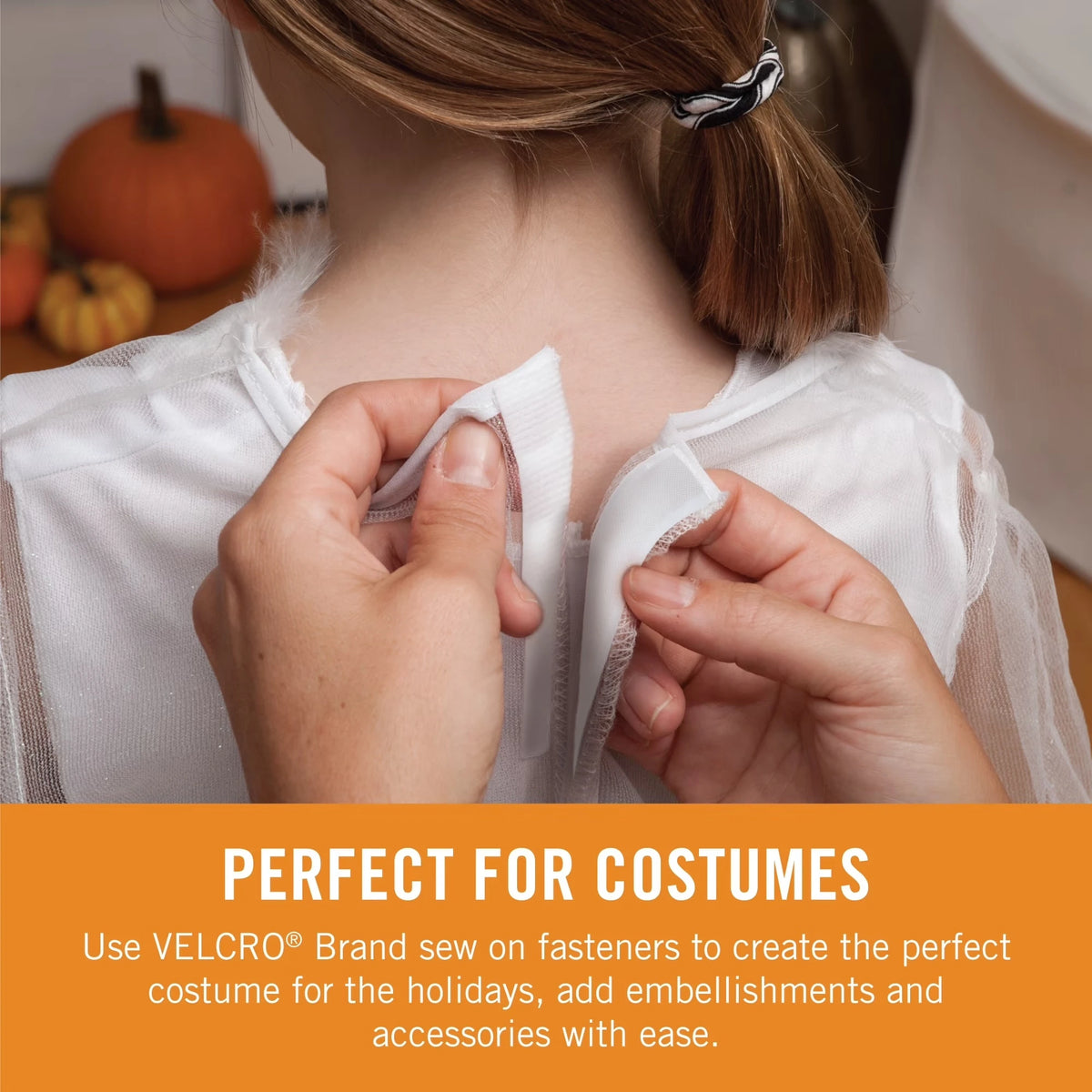 VELCRO brand white sew-on fastener perfect for costumes