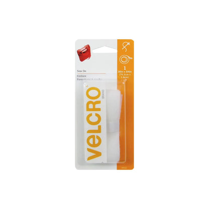 VELCRO Brand white sew-on tape strip 3/4 inch regular duty