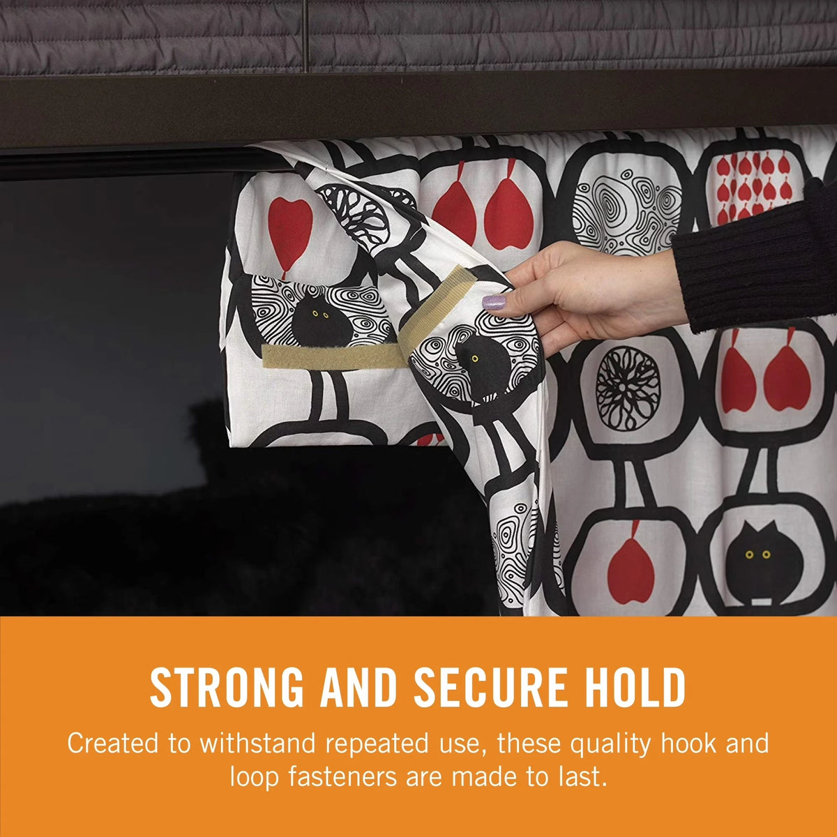VELCRO brand strong secure hold white sew-on fastener strip