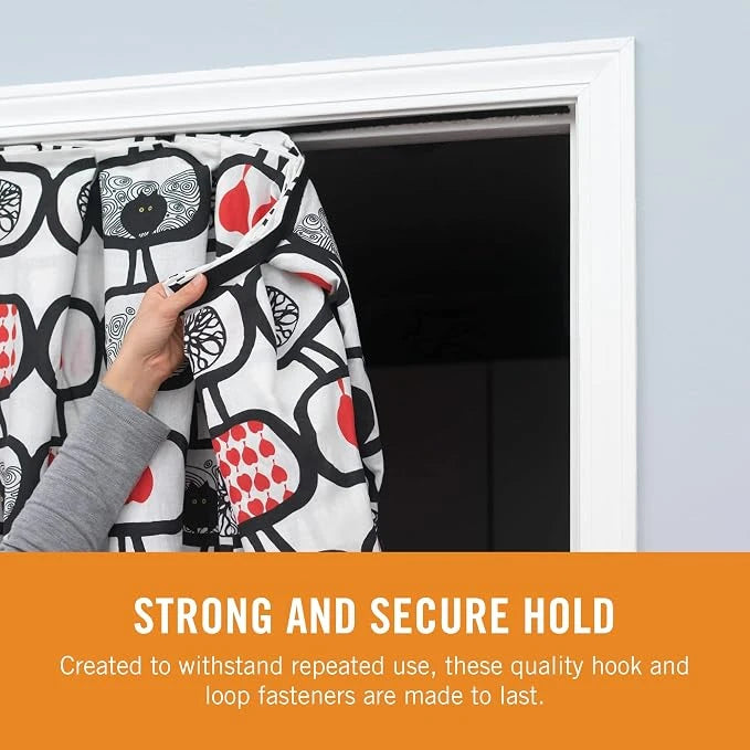 VELCRO brand strong secure hold black sew-on fastener strip