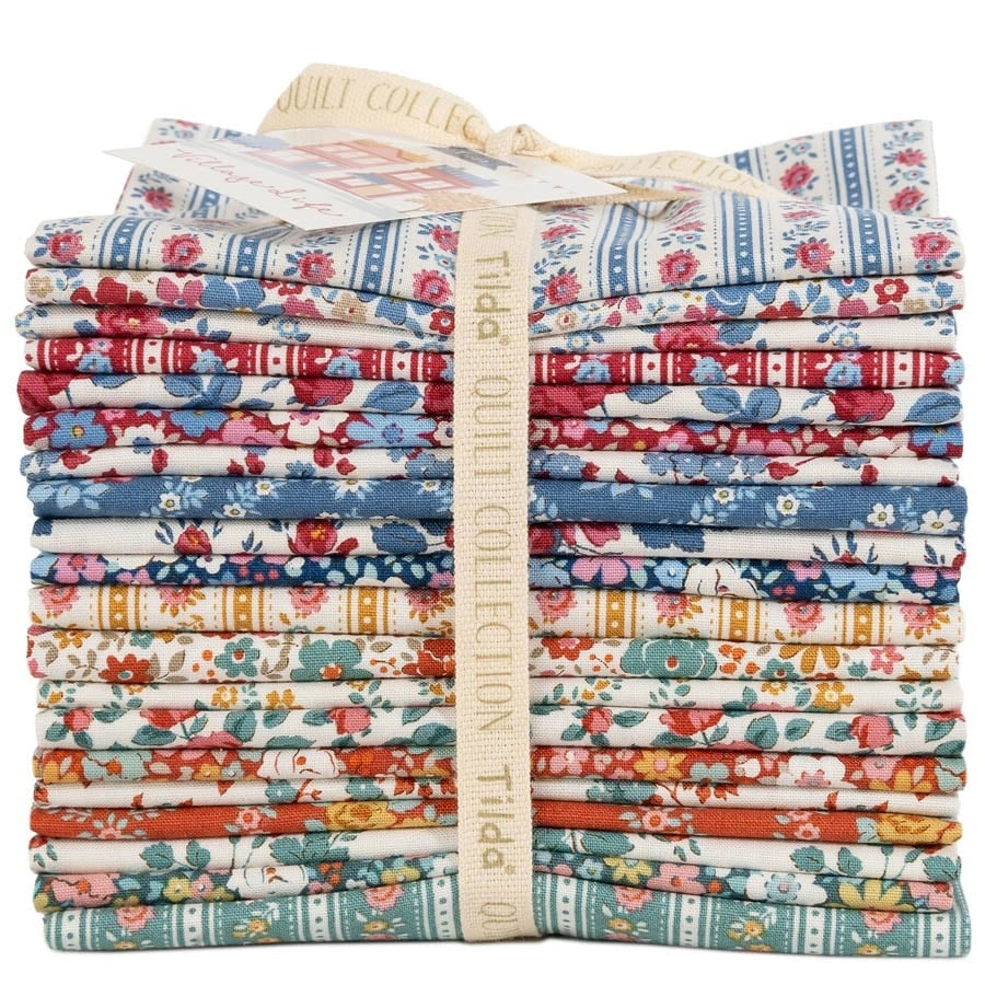 Village Life fat quarter bundle 20 piece quilting fabric collection