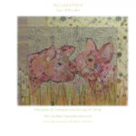 Lola and Olive Pigs Fabric Collage Quilt Pattern by Laura Heine